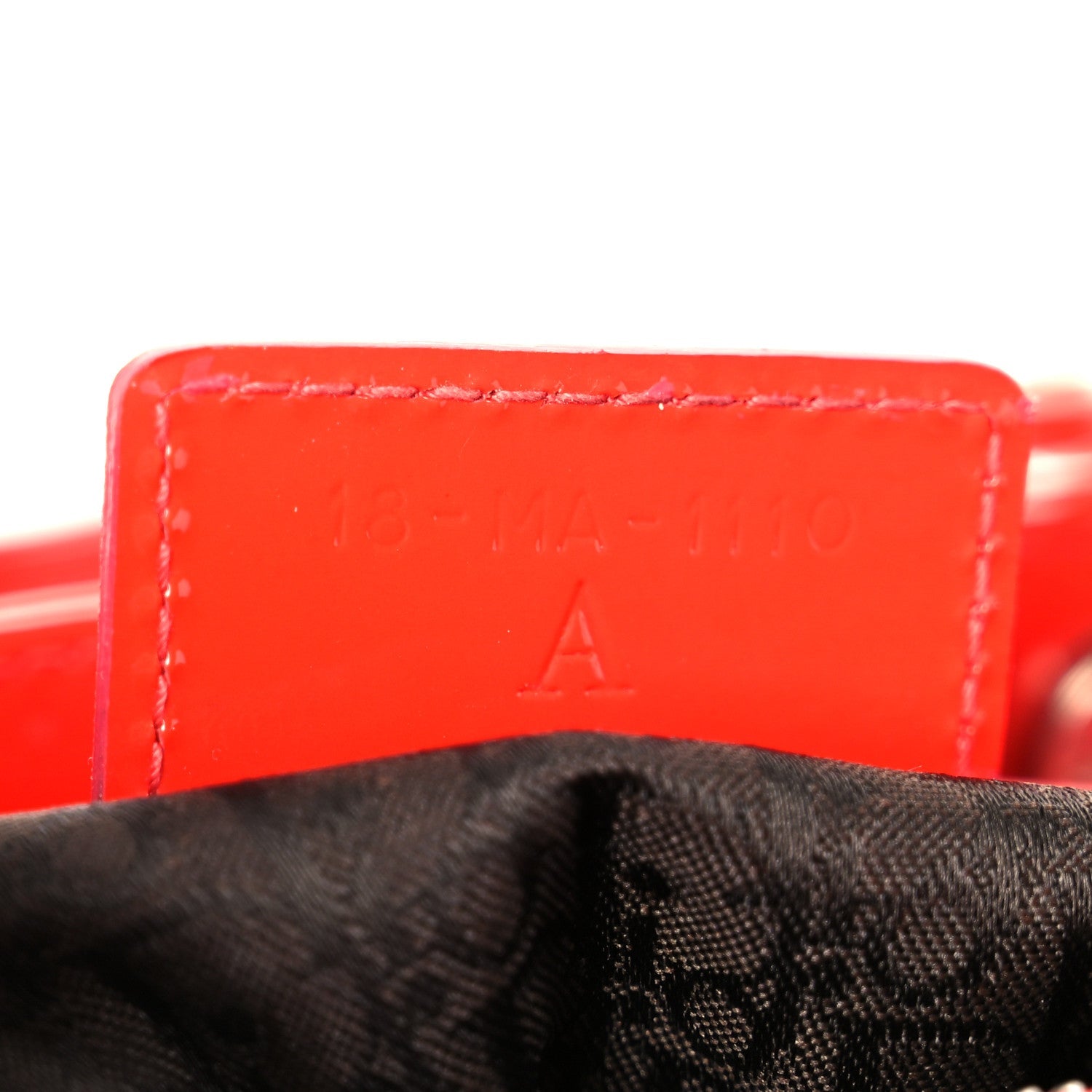 Patent Cannage Whipstitch Medium Lady D1OR Red