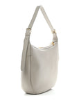 Supple Calfskin Cuir Triomphe Heloise Shoulder Bag Light Stone