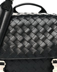 Nappa Intrecciato Postino Messenger Black