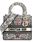 Canvas Around the World Embroidered Medium Lady D-Lite White Multicolor