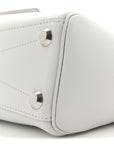 Smooth Calfskin Mini Bel Air Carry All Bag White