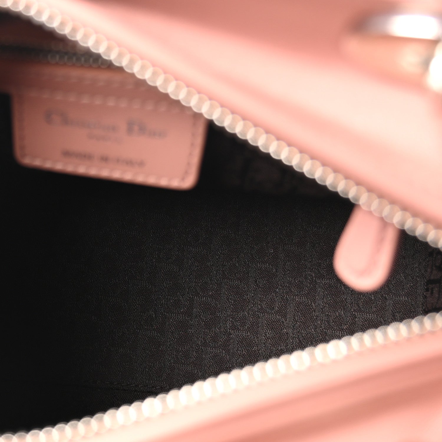 Lambskin Cannage Medium Lady D1OR Bois de Rose