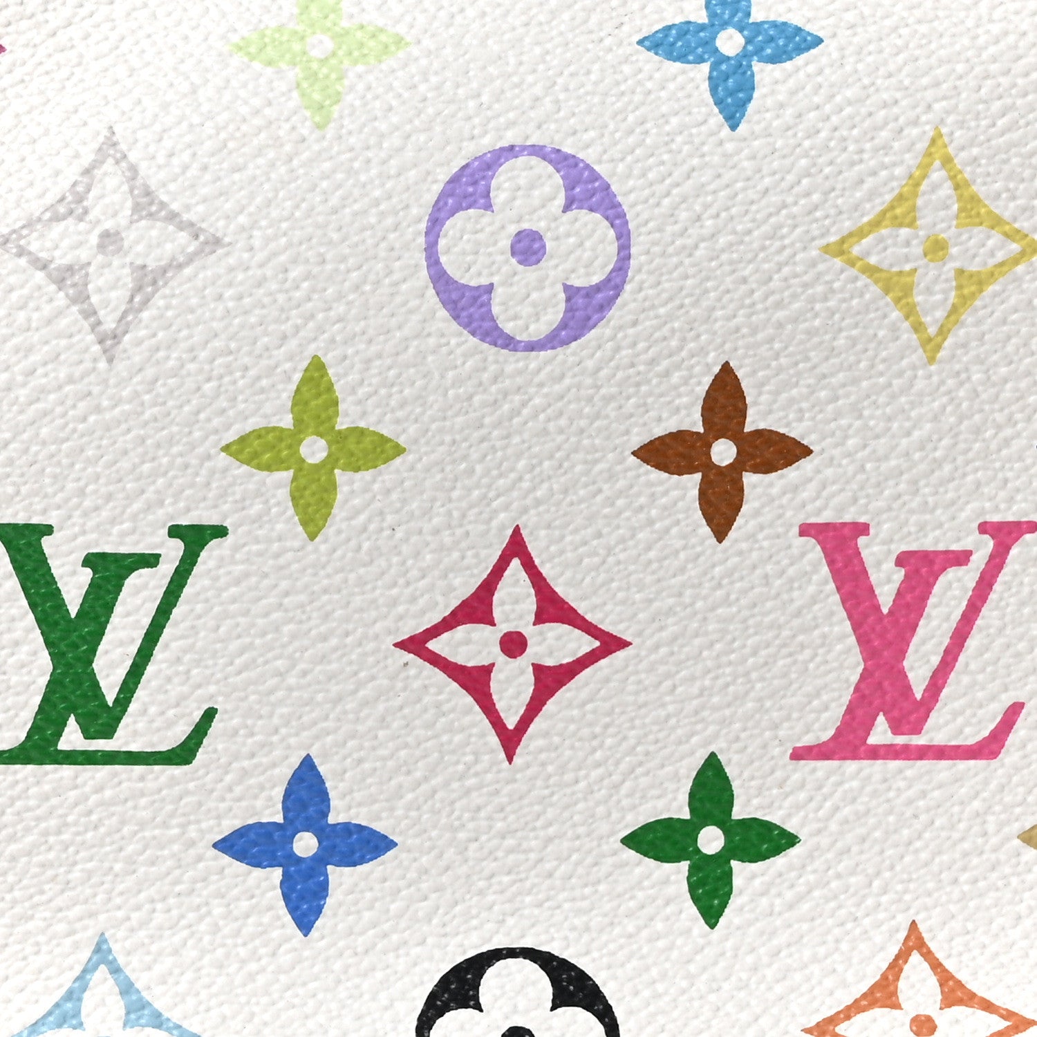 Monogram Multicolor Petit Noe White