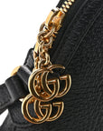 Calfskin GG Web Small Ophidia Dome Shoulder Bag Black
