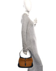 Straw Lux Boarded Dyana Lux Calfskin Small Jackie 1961 Hobo Dark Natural Blue