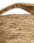 Raffia Mini Slit Tote Bag Natural Tan