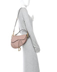 Grained Calfskin Saddle Bag With Strap Fard