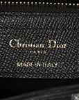 Grained Calfskin Saddle Bag With Strap Black