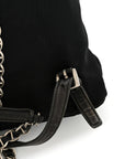 Tessuto Nylon Vela Chain Backpack Black