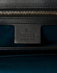 Suede Patent GG Web Medium Ophidia Chain Shoulder Bag Black