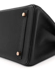 Togo Matte Alligator Birkin Touch 30 Black