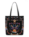 Canvas Underwater Medusa Tote Black Multicolor