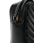 Calfskin Matelasse Monogram Lou Camera Bag Black