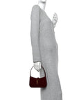 Patent Calfskin Le 5 A 7 Mini Hobo Red Grenat