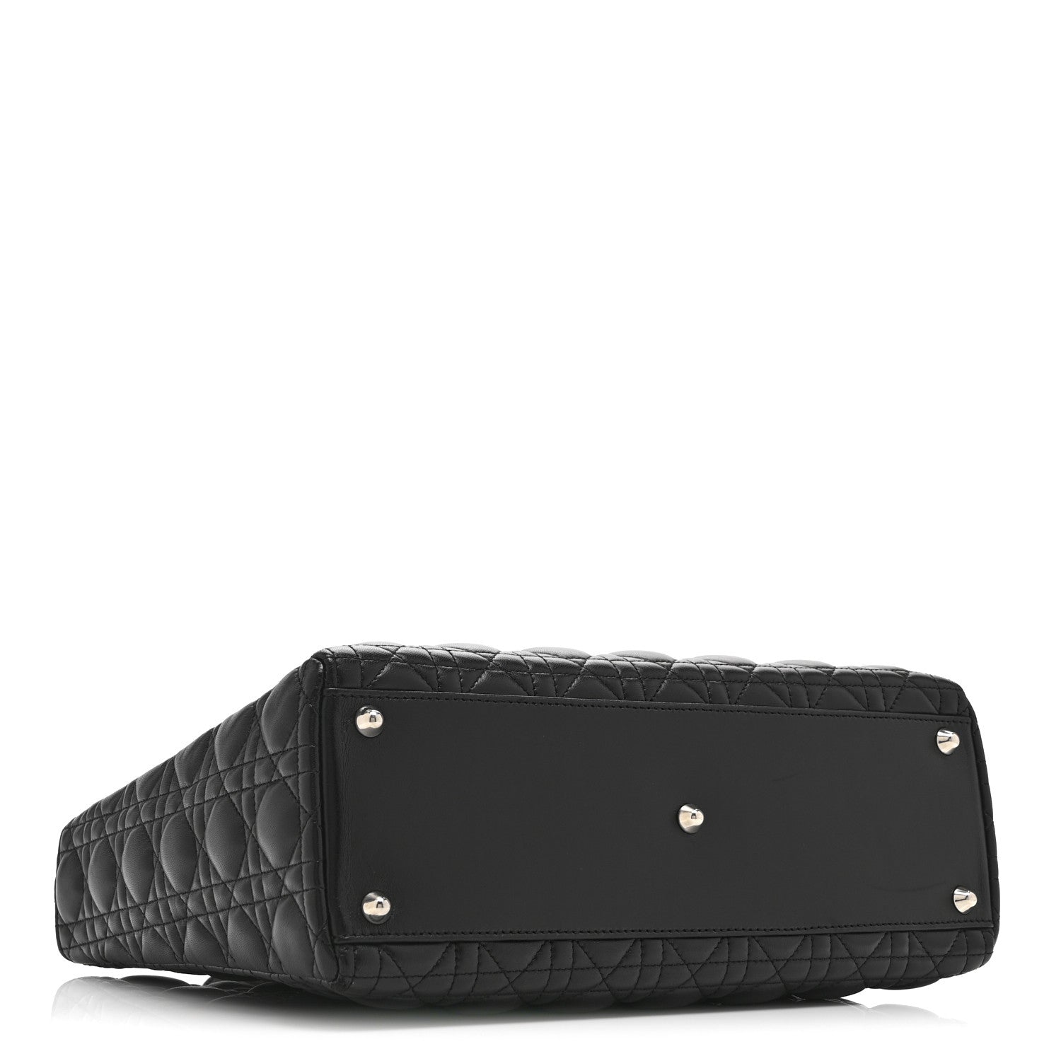 Lambskin Cannage Large Lady D1OR Black