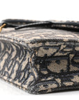 Oblique Saddle Chain Pouch Blue