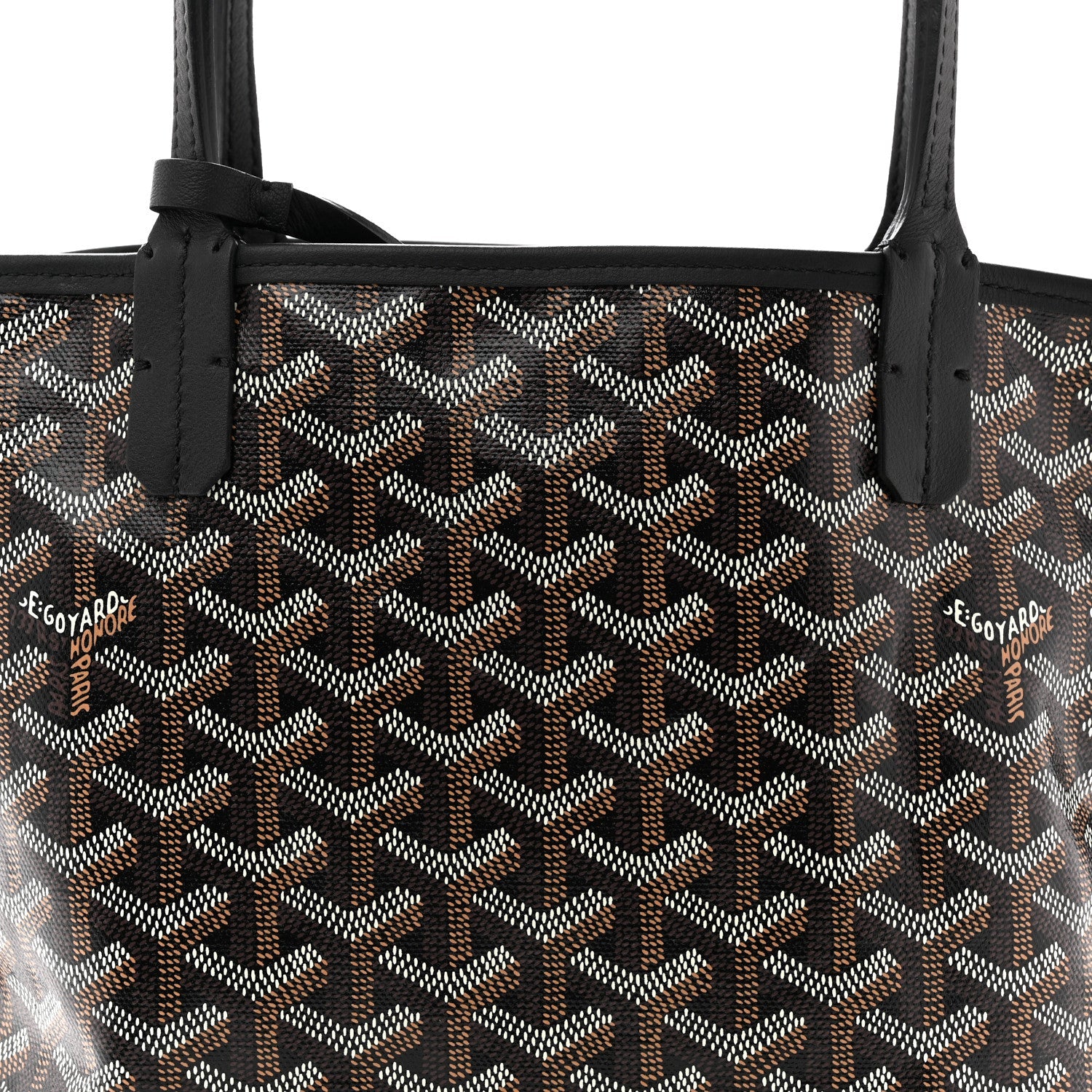 Goyardine Reversible Mini Anjou Black