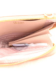 Saffiano Shearling Triangle Mini Pouch Orchidea