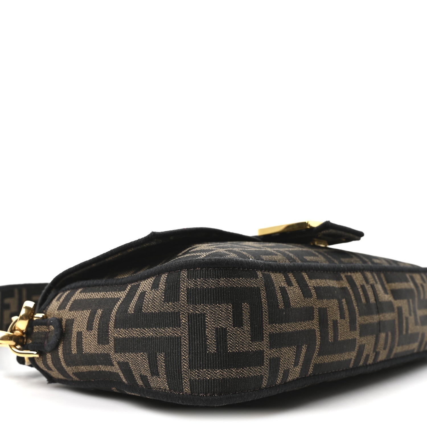 Fabric Jacquard FF 1974 Medium Baguette Tobacco Moro Black