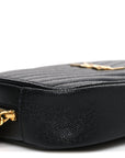 Grain De Poudre Matelasse Monogram Mini Lou Camera Bag Black