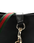 Calfskin Small Jackie Shoulder Bag Black