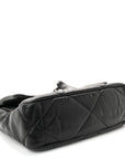 Lambskin Quilted Medium CHNL 19 Flap Black