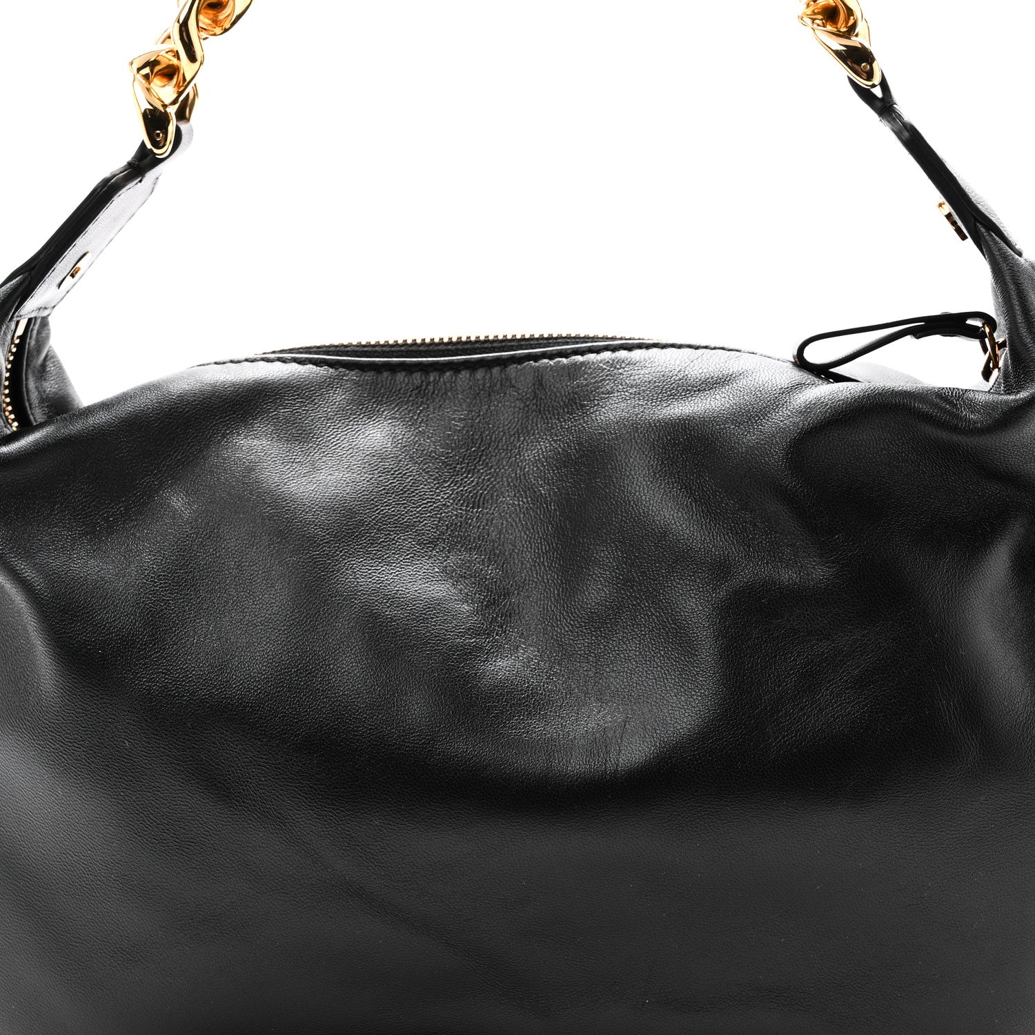 Calfskin La Medusa Chain Hobo Black