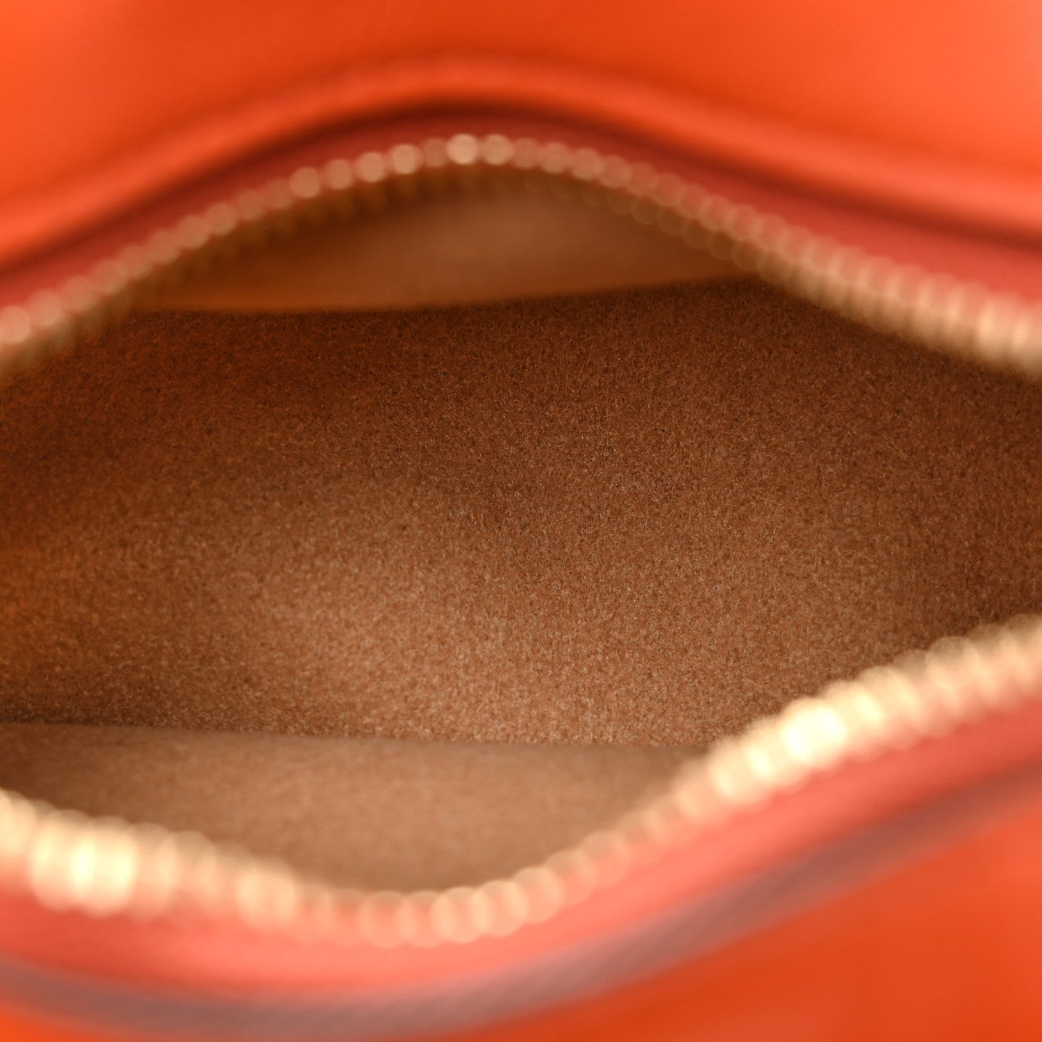 Calfskin Micro Hale Crossbody Amber Orange