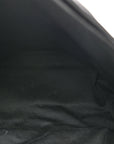 Lambskin Quilted Medium Loulou Puffer Monogram Chain Satchel Black