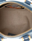 Damier Denim 3D Speedy Bandouliere 18 Denim Blue