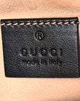 Calfskin Matelasse Small GG Marmont Chain Shoulder Bag Black