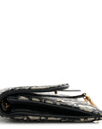 Oblique Saddle Chain Long Wallet Blue