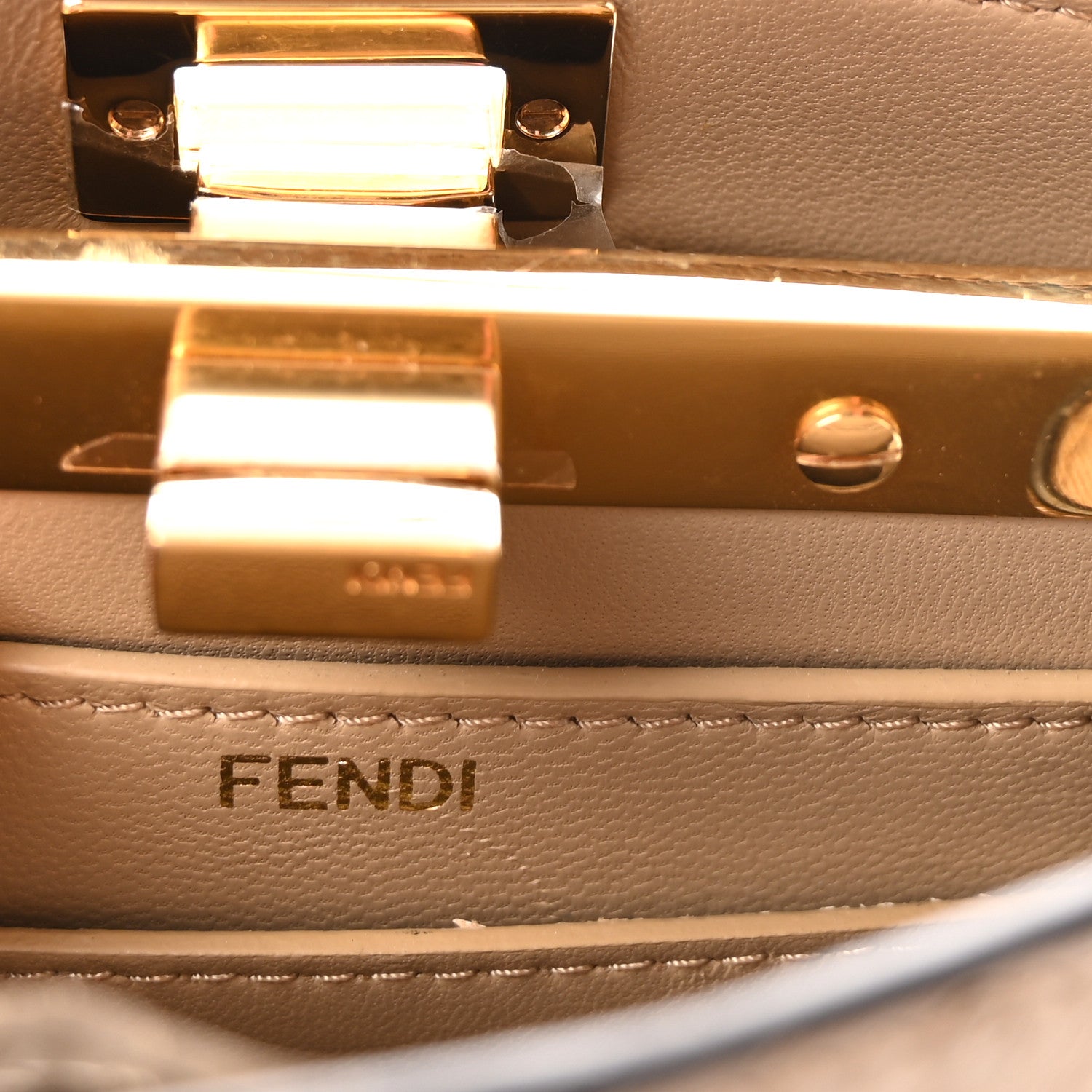 Ostrich Shiny Nappa Petite Peekaboo I SEE U Satchel Sasso