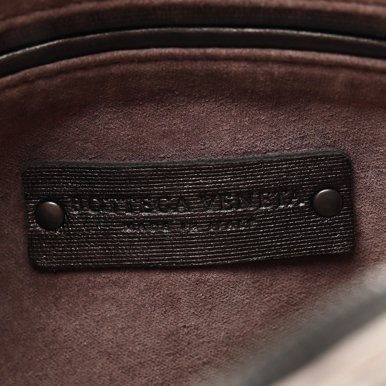 Metallic Nappa Intrecciato Nodini Crossbody Messenger Dark Grey