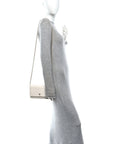Caviar Quilted Wallet On Chain WOC White