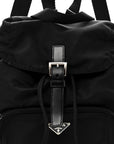 Tessuto Nylon Vela Cinch Backpack Black