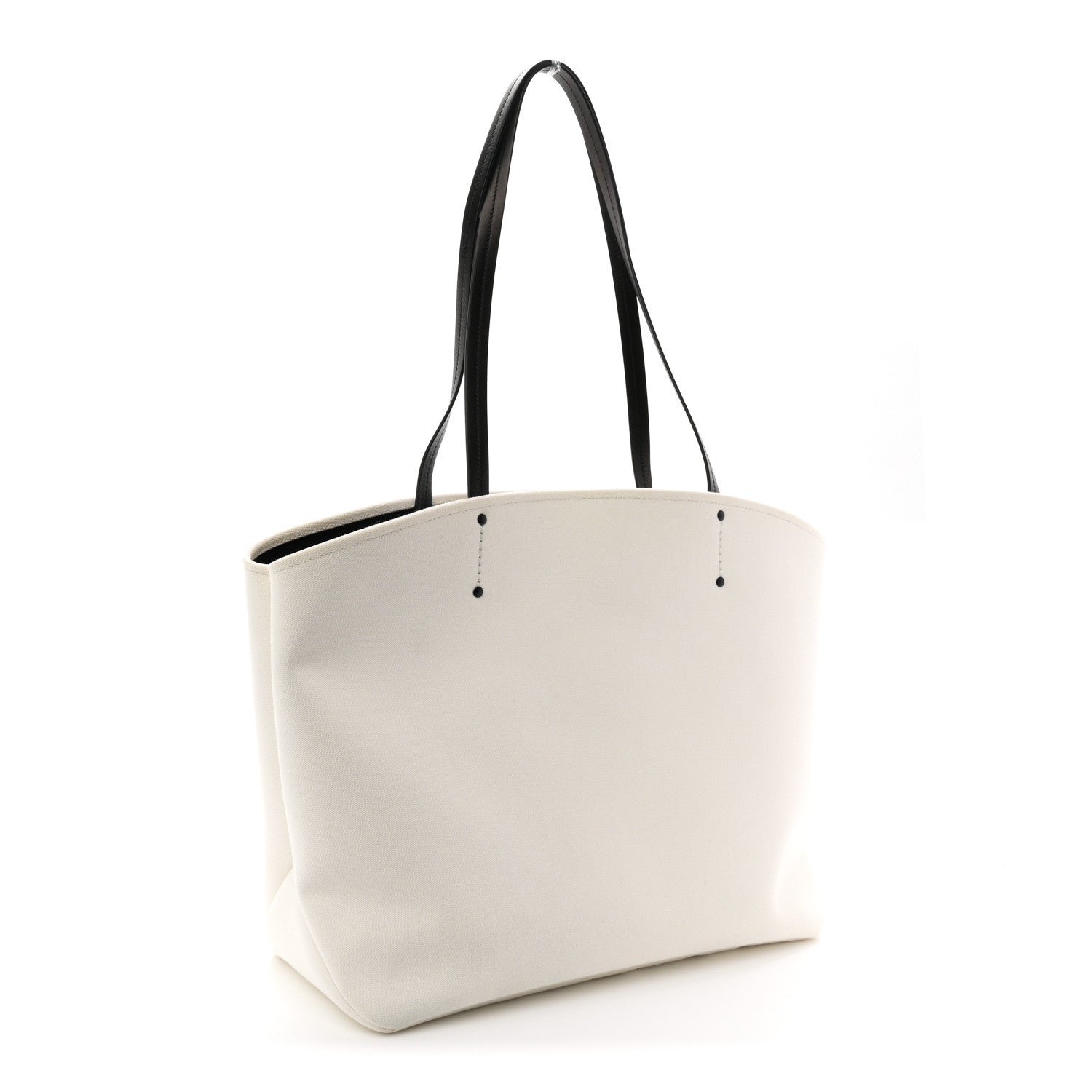 Canvas Racing Logo Tote White