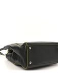 Vitello Elite Apple Charm Petite 2Jours Tote Black