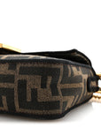 Fabric Jacquard FF 1974 Mini Baguette Tobacco Moro Black