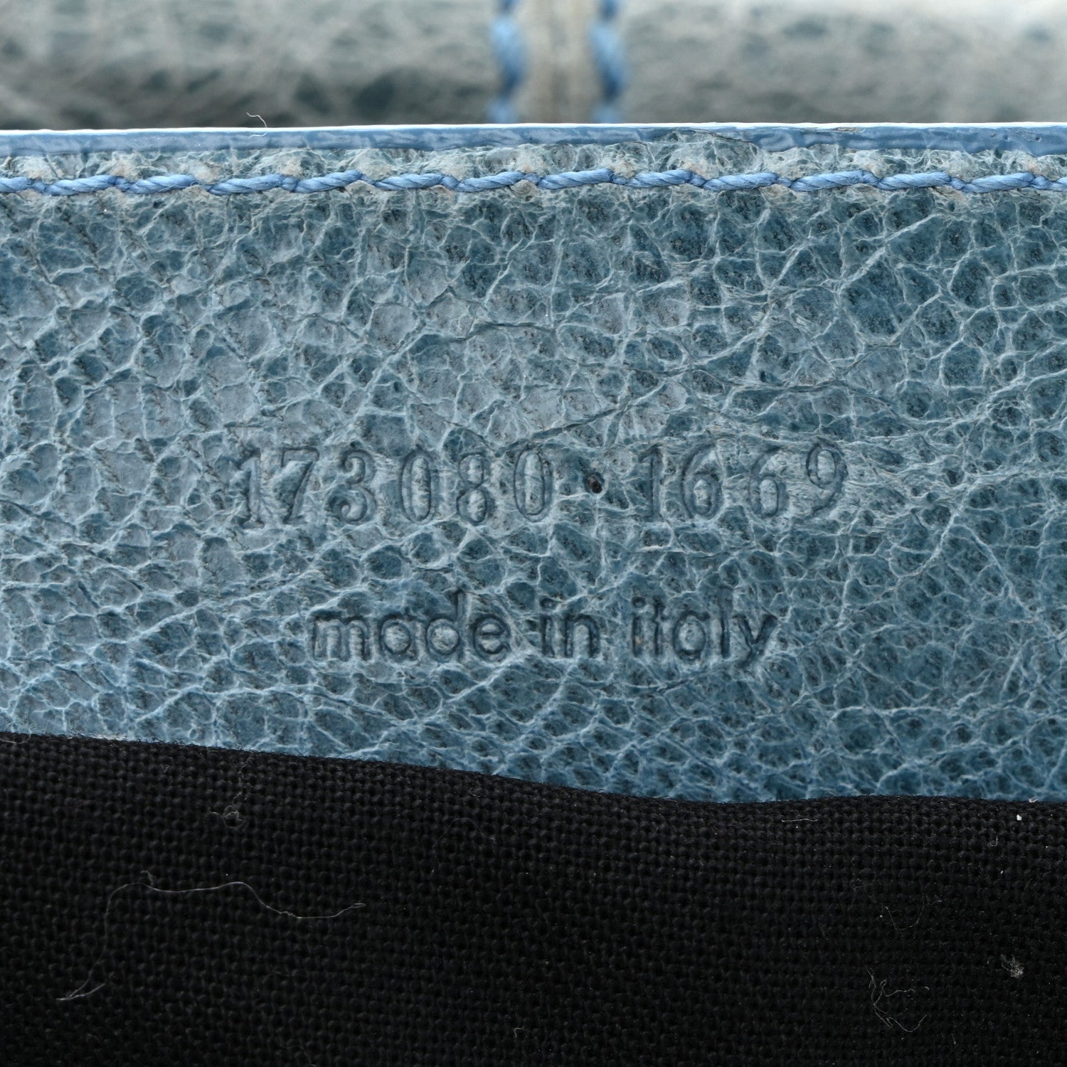 Agneau Giant 21 Silver Hardware Work Bleu Layette