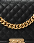 Caviar Quilted New Medium Boy Flap Black