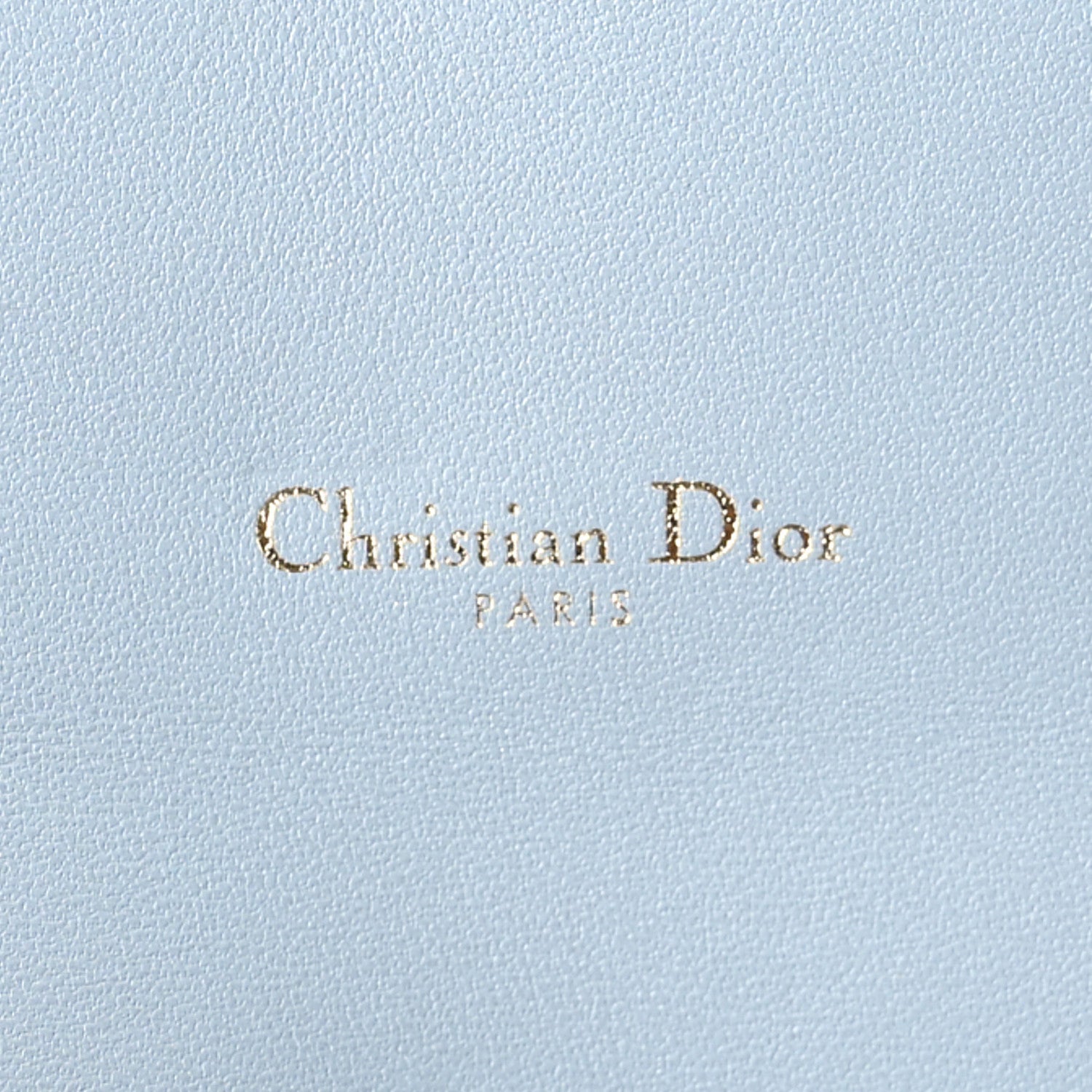 Grained Calfskin Saddle Chain Pouch Cloud Blue