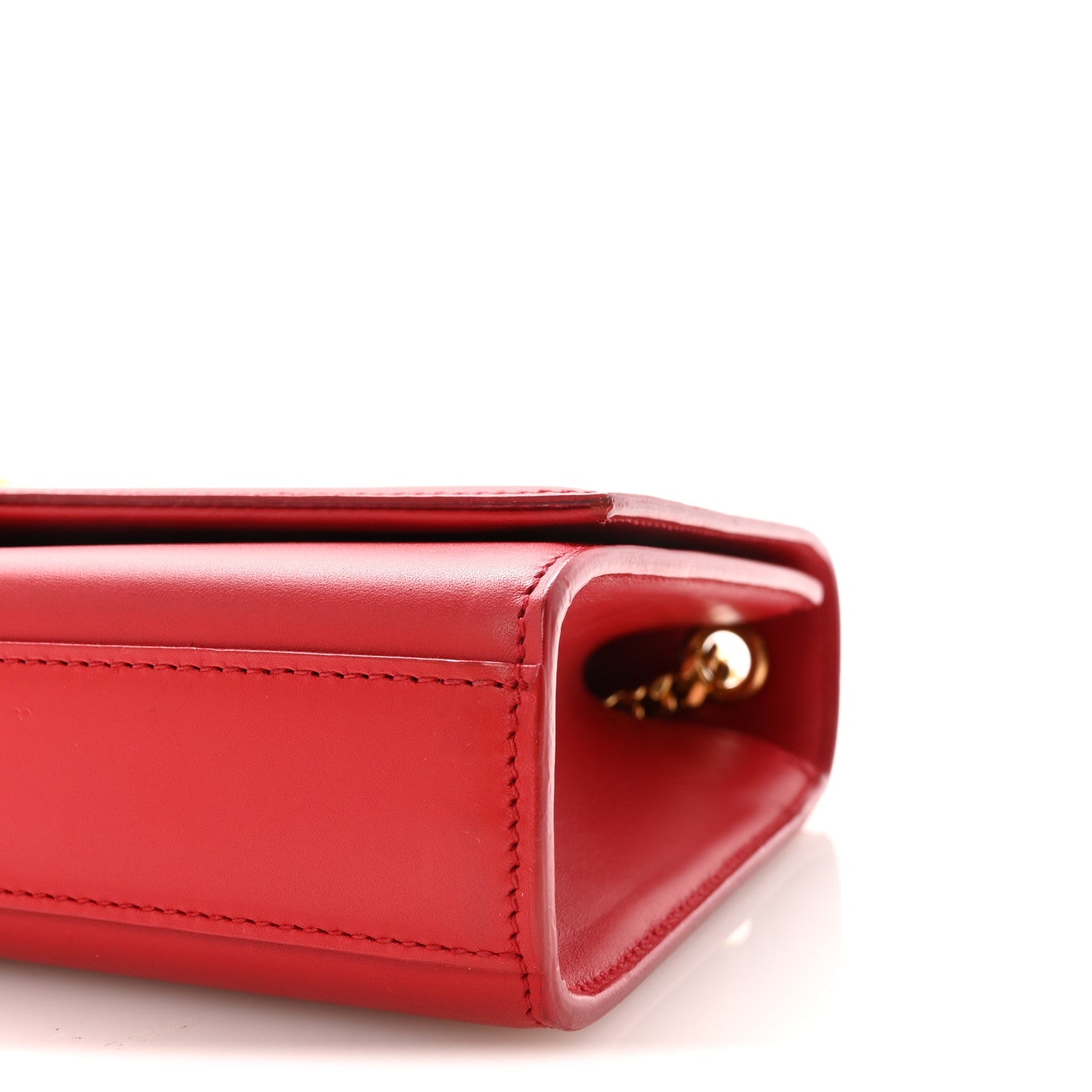 Smooth Calfskin Medium Classic Monogram Kate Tassel Satchel Lipstick Red