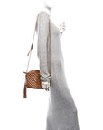 Calfskin Matelasse Monogram Lou Camera Bag Cinnamon