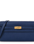 Epsom Kelly Wallet To Go Bleu Saphir