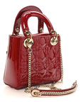 Patent Cannage Mini Lady D1OR Red
