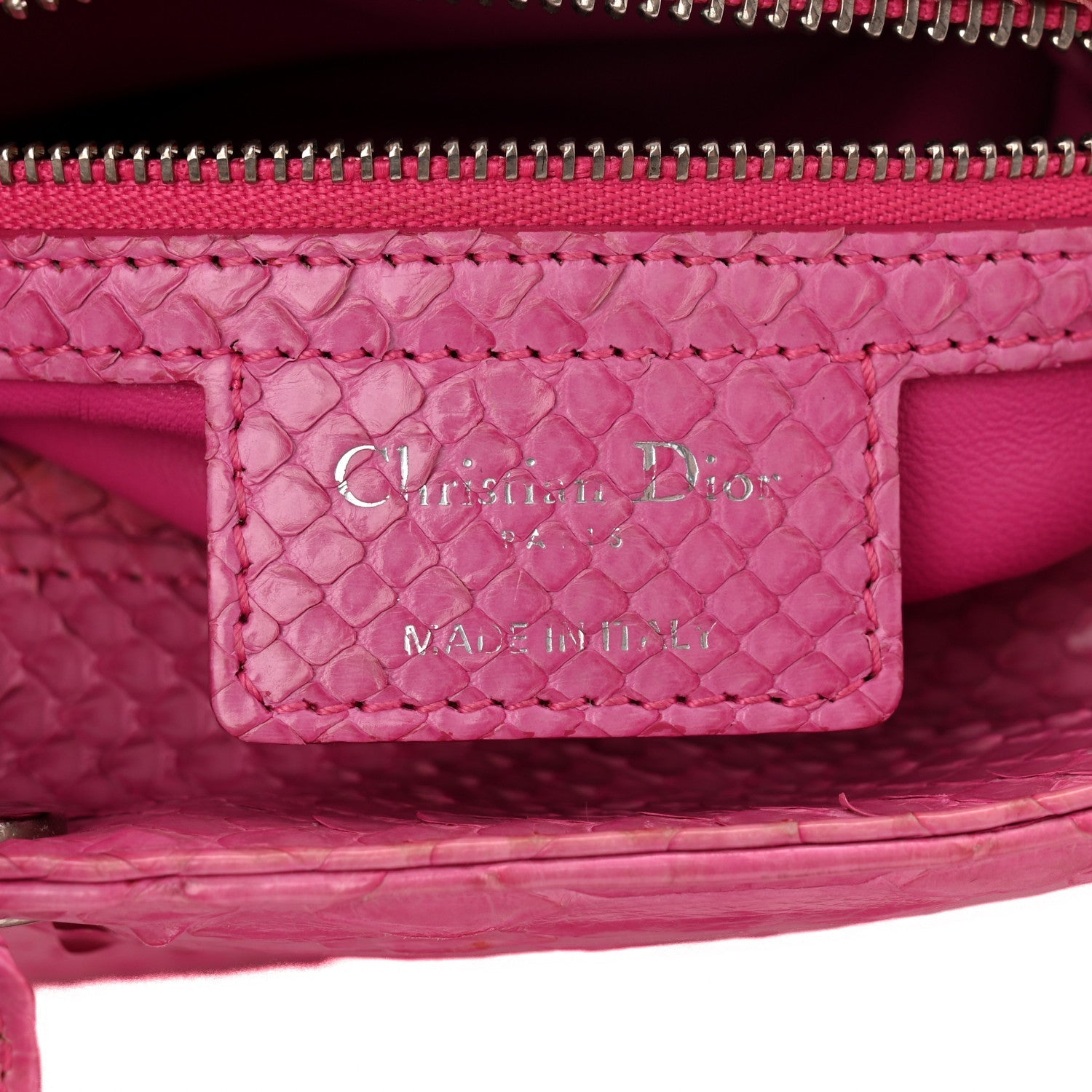 Snakeskin Medium Lady D1OR Pink