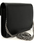 Calfskin Mini Dionysus Chain Wallet Black