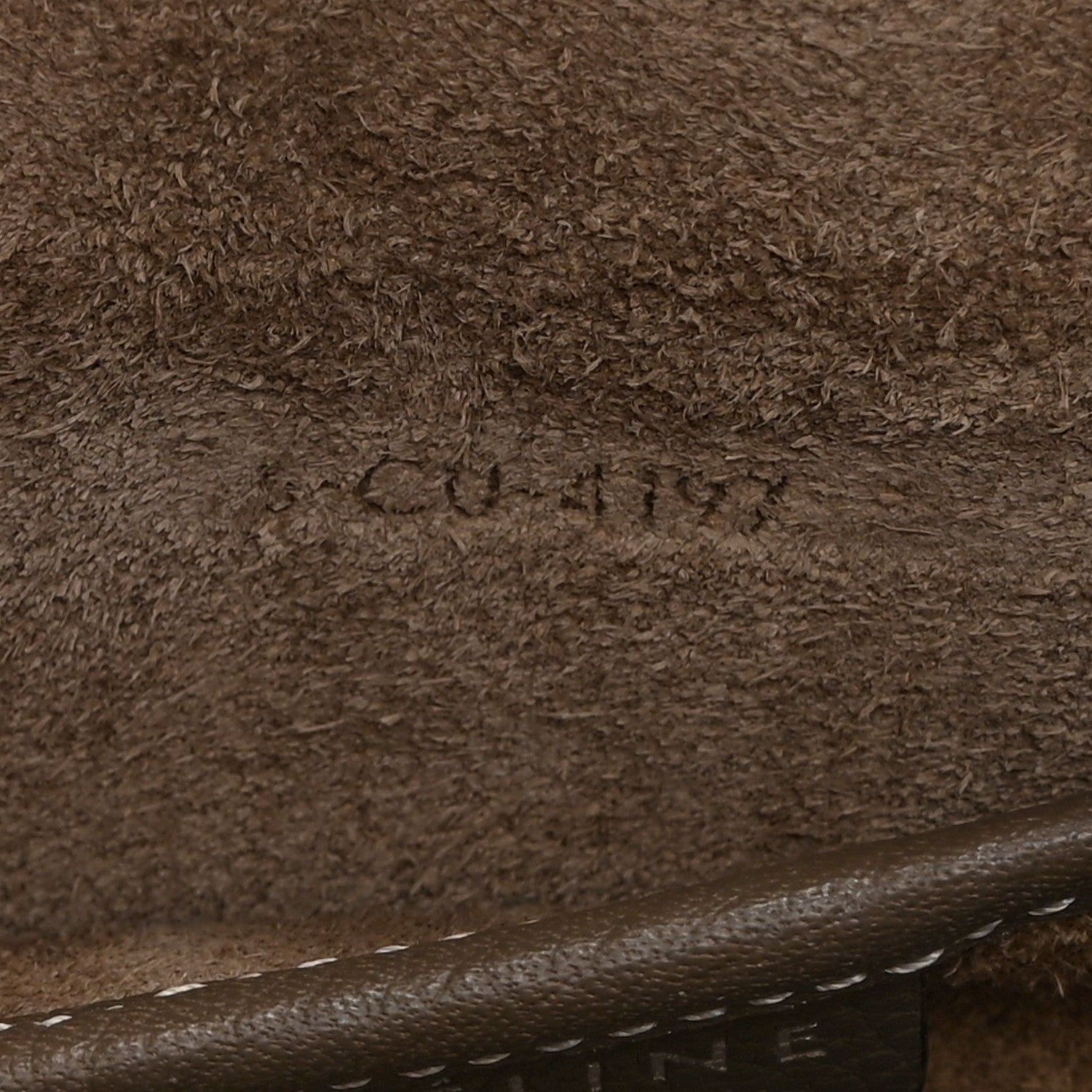 Drummed Calfskin Nano Luggage Souris