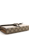 GG Supreme Monogram Mini Dionysus Chain Wallet Beige Taupe